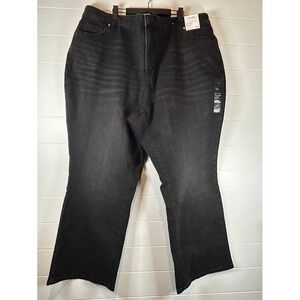 Sonoma Goods For Life Womens‎ Black Mid Rise Bootcut Jeans Plus Size 30W NWT